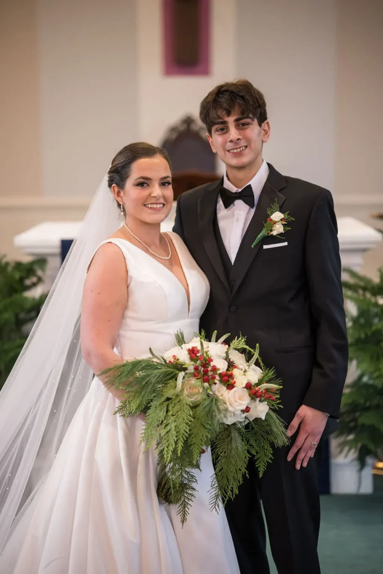 Maura and Christopher after their ceremony