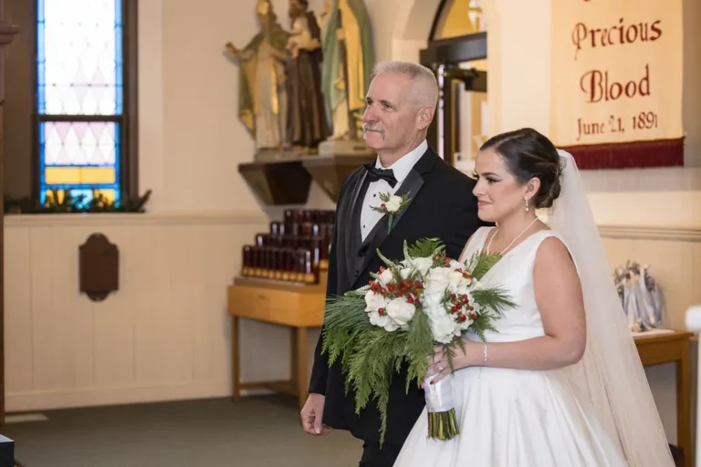 Maura and her uncle John at The Church of the Precious Blood in Monmouth Beach, NJ