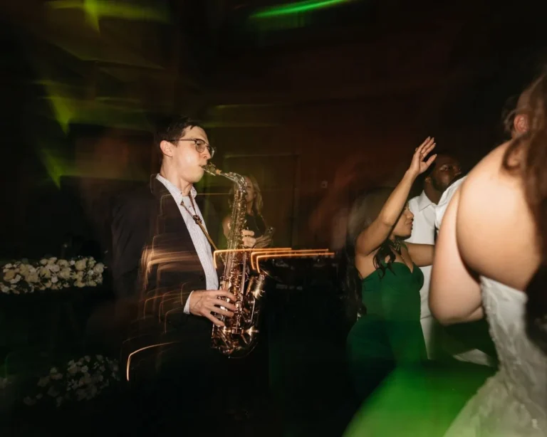 Sax Experience at a Fresh New Angle Events wedding